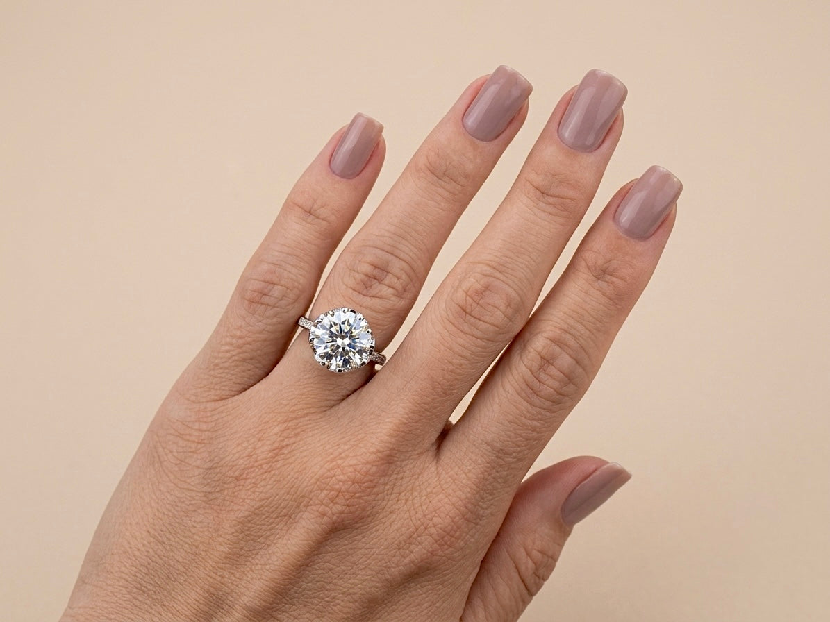 Anel Solitário Moissanite