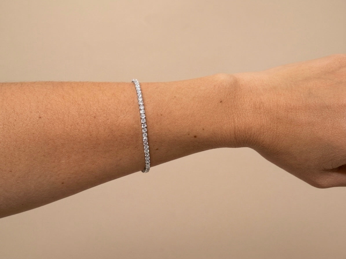 Pulseira Riviera Cravejada Prata 925