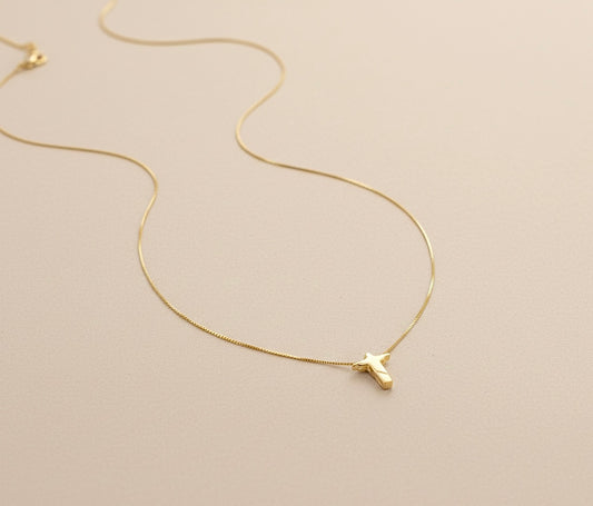 Colar Cristo Redentor Banhado a Ouro 18k