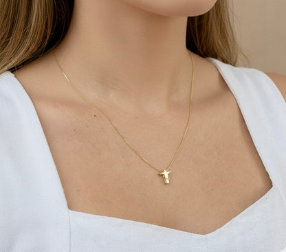Colar Cristo Redentor Banhado a Ouro 18k