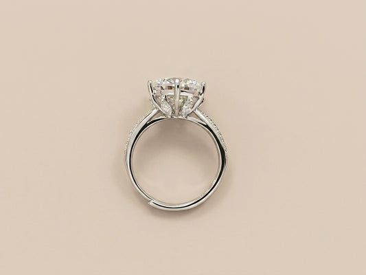 Anel Solitário Moissanite