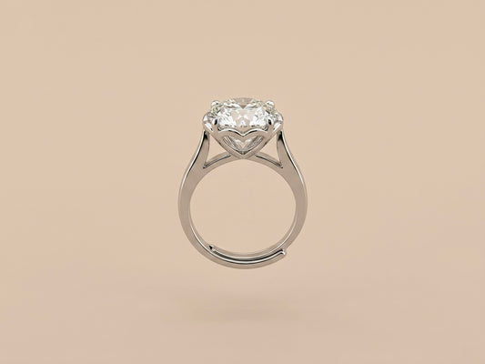 Anel Solitário Moissanite