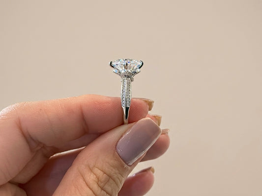Anel Solitário Moissanite