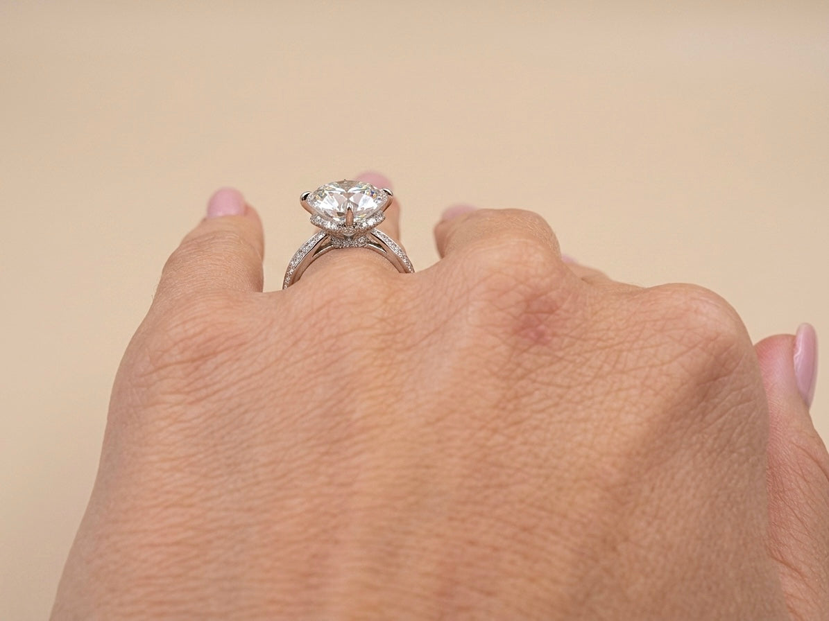 Anel Solitário Moissanite