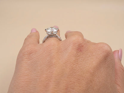 Anel Solitário Moissanite