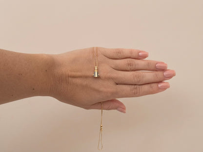 Colar Nossa Senhora Cravejado Banhado a Ouro 18k