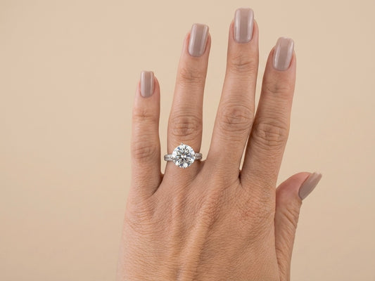 Anel Solitário Moissanite