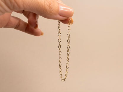 Pulseira Corações Vazados Banhada a Ouro 18k