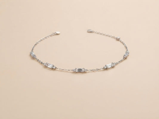 Pulseira Zircônia Cravejada Prata 925