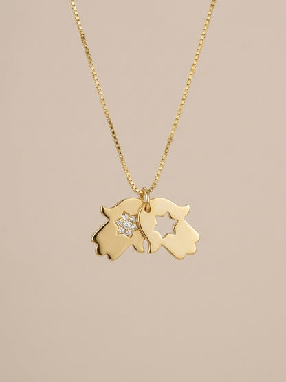 Colar Mão de Fátima Banhado a Ouro 18k