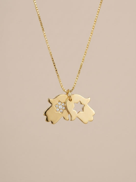 Colar Mão de Fátima Banhado a Ouro 18k