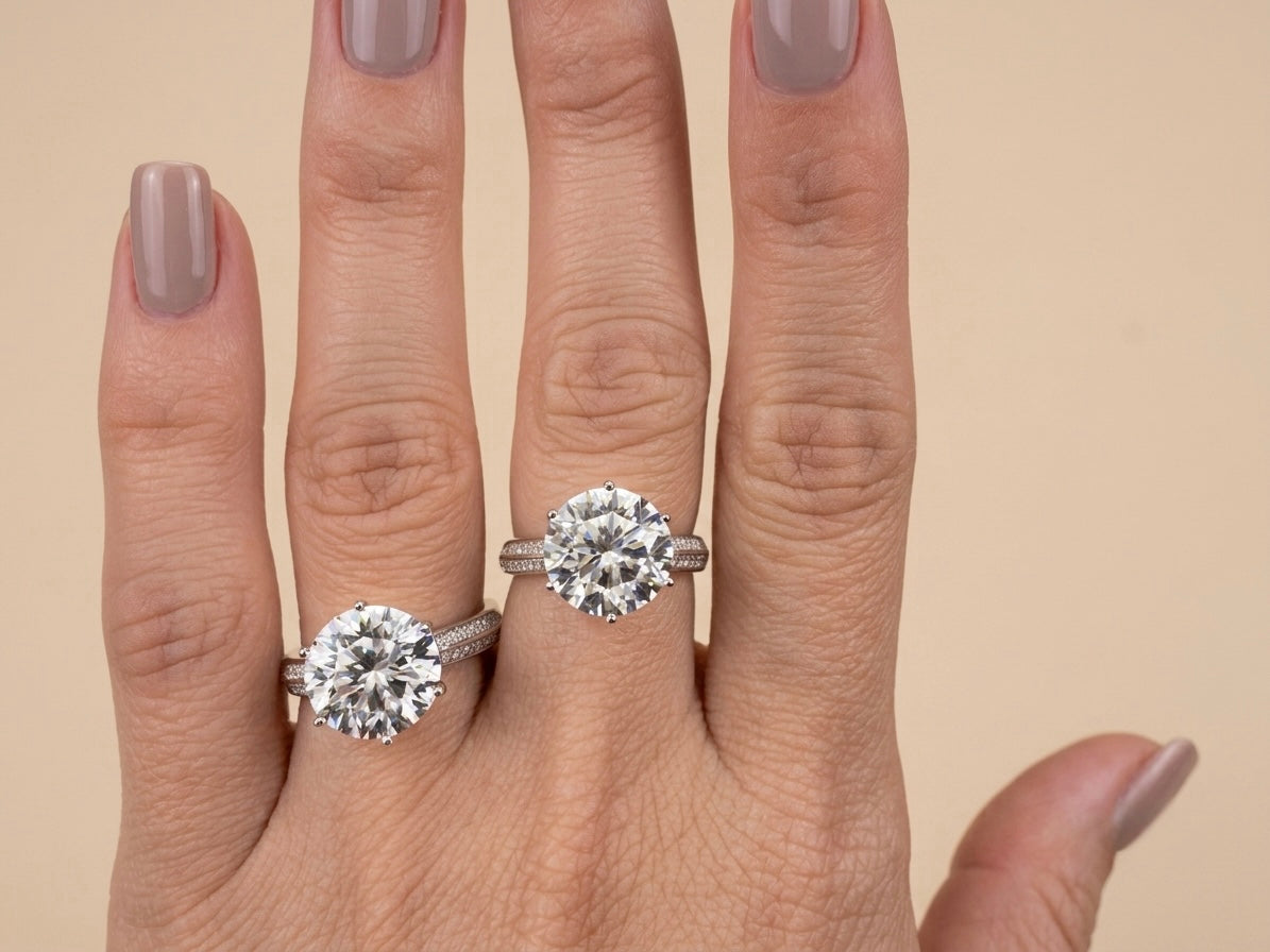 Anel Solitário Moissanite