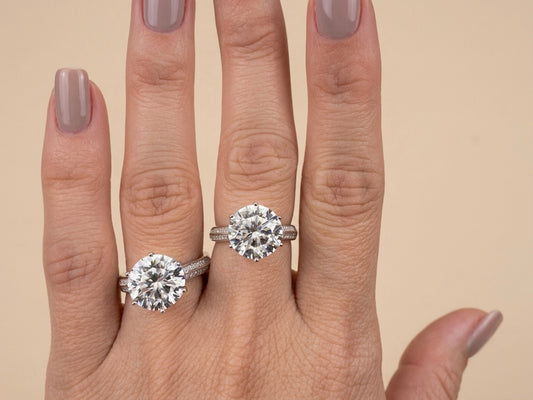 Anel Solitário Moissanite