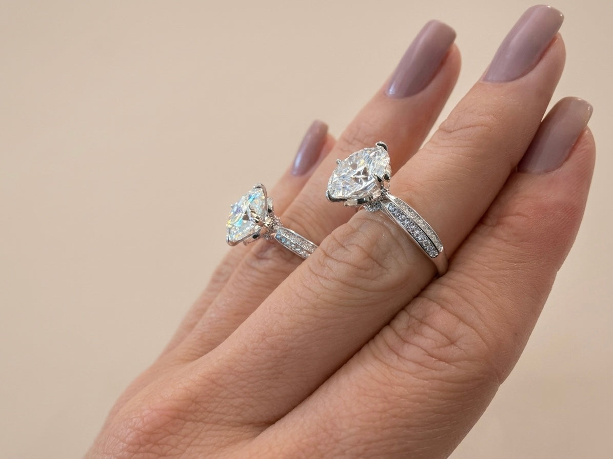 Anel Solitário Moissanite