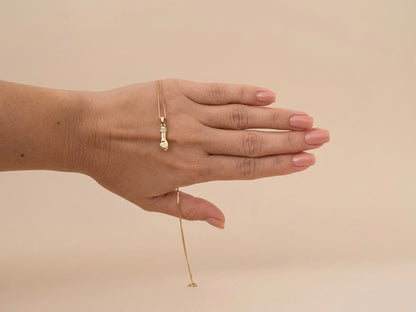 Colar Figa Cravejada Banhado a Ouro 18k