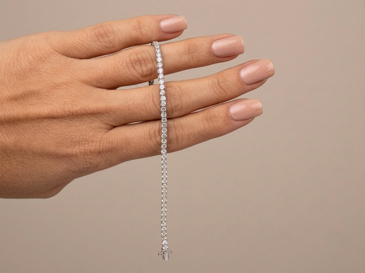 Pulseira Riviera Cravejada Prata 925