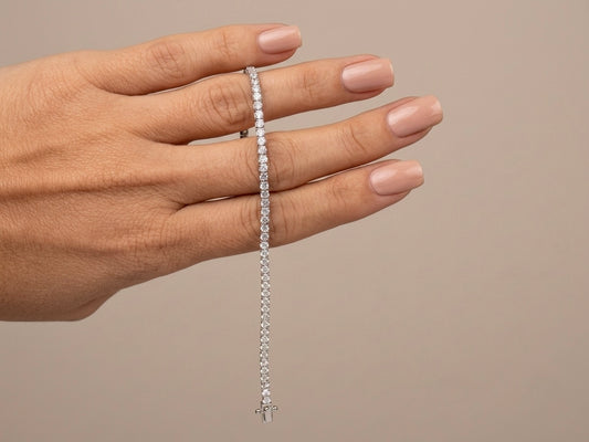 Pulseira Riviera Cravejada Prata 925