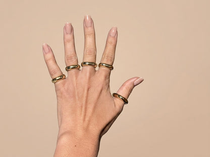 Anel com Zircônia Banhado a Ouro