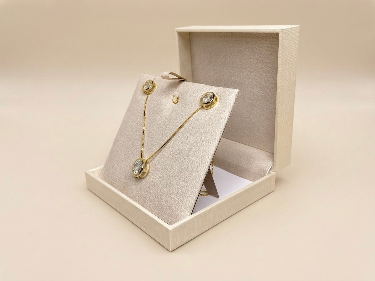 Embalagem de Presente - Conjunto, Brinco, Colar