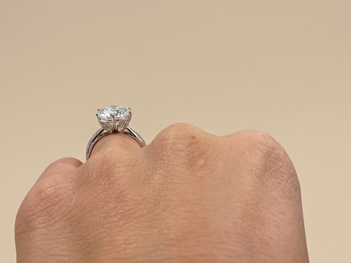 Anel Solitário Moissanite