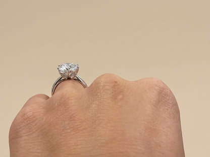 Anel Solitário Moissanite