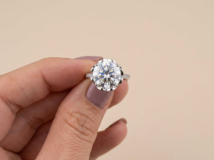 Anel Solitário Moissanite