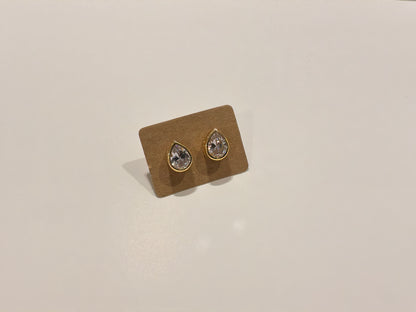Brinco Gota com Zircônia